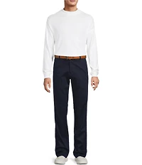 Roundtree & Yorke Long Sleeve Solid Mock Neck Pullover