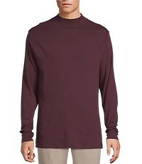 Roundtree & Yorke Long Sleeve Solid Mock Neck Pullover