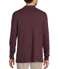 Roundtree & Yorke Long Sleeve Solid Mock Neck Pullover
