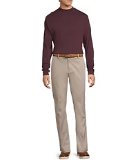 Roundtree & Yorke Long Sleeve Solid Mock Neck Pullover