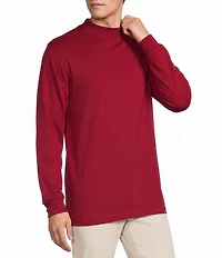 Roundtree & Yorke Long Sleeve Solid Mock Neck Pullover