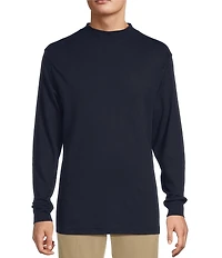 Roundtree & Yorke Long Sleeve Solid Mock Neck Pullover