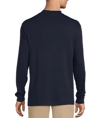 Roundtree & Yorke Long Sleeve Solid Mock Neck Pullover