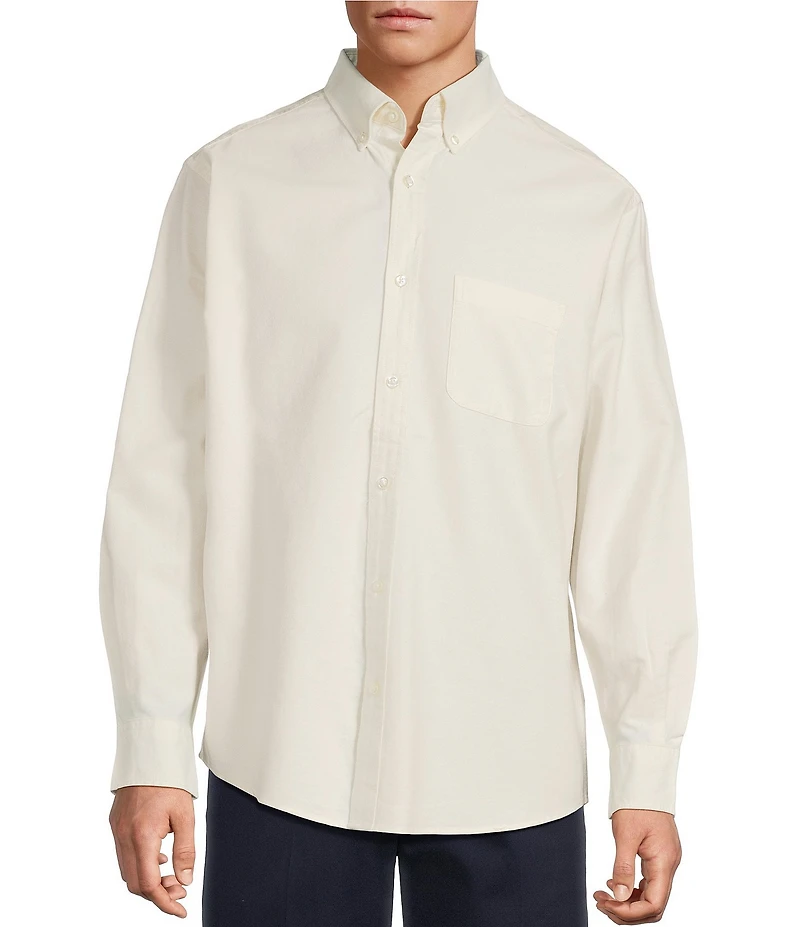 Roundtree & Yorke Solid Oxford Sport Shirt