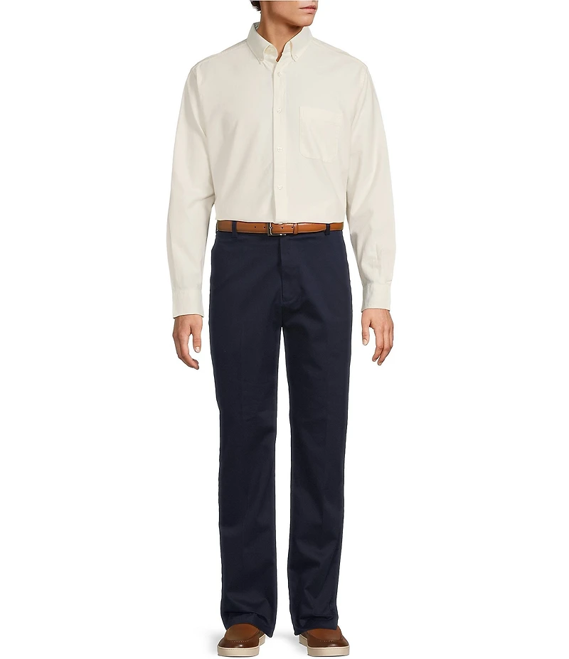 Roundtree & Yorke Solid Oxford Sport Shirt