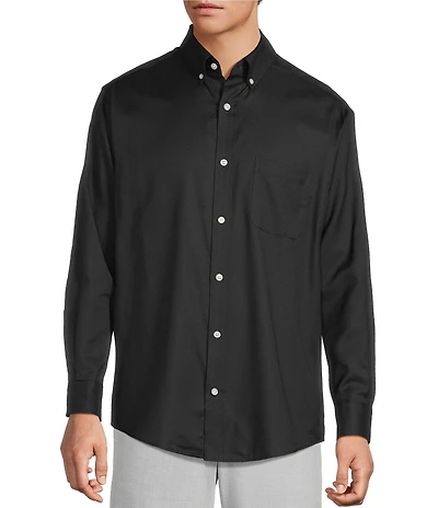 Roundtree & Yorke Long Sleeve Solid Oxford Sport Shirt