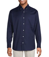 Roundtree & Yorke Long Sleeve Solid Oxford Sport Shirt