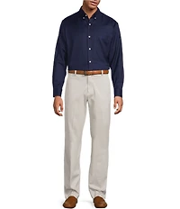 Roundtree & Yorke Long Sleeve Solid Oxford Sport Shirt