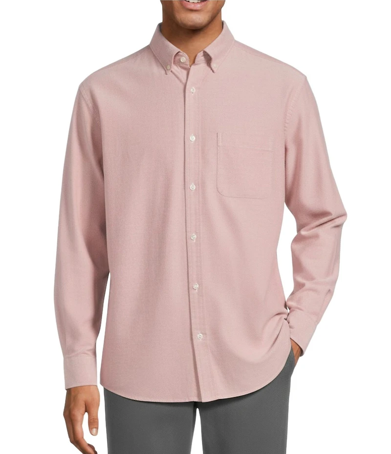 Roundtree & Yorke Solid Oxford Sport Shirt