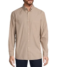 Roundtree & Yorke Long Sleeve Solid Slub Sport Shirt