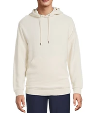 Roundtree & Yorke Long Sleeve Solid Textured Hoodie Pullover
