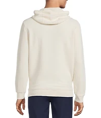 Roundtree & Yorke Long Sleeve Solid Textured Hoodie Pullover