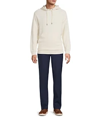 Roundtree & Yorke Long Sleeve Solid Textured Hoodie Pullover