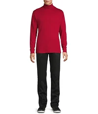 Roundtree & Yorke Long Sleeve Solid Turtle Neck Pullover