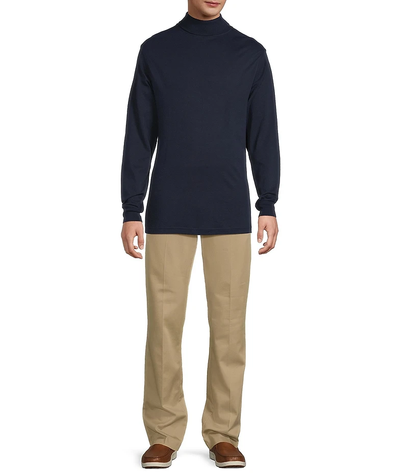 Roundtree & Yorke Long Sleeve Solid Turtle Neck Pullover