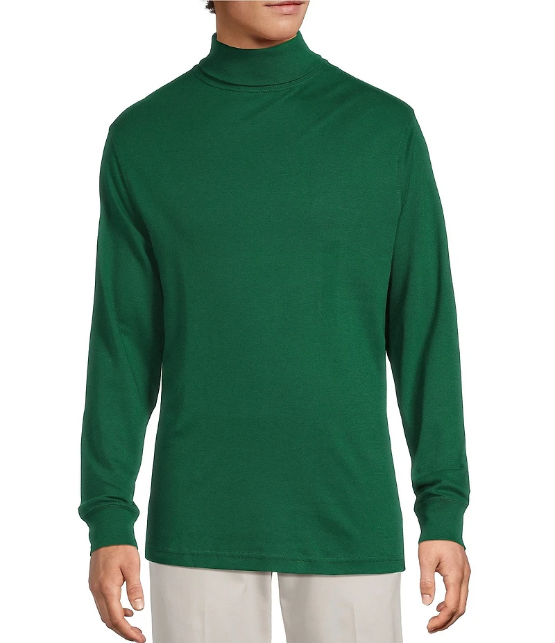 Roundtree & Yorke Long Sleeve Solid Turtle Neck Pullover