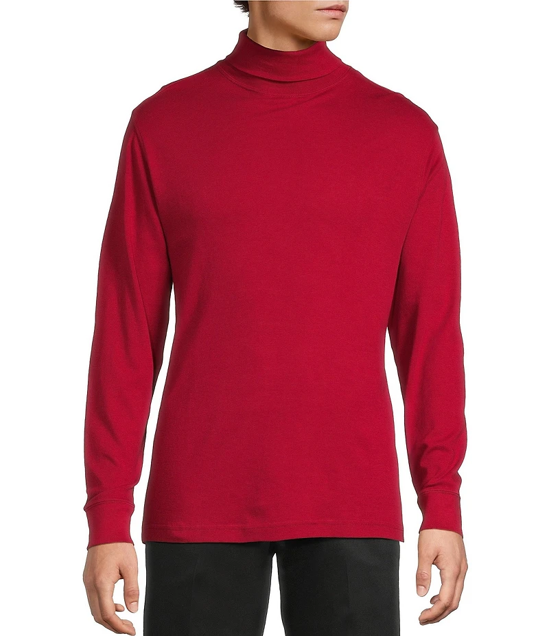 Roundtree & Yorke Long Sleeve Solid Turtle Neck Pullover