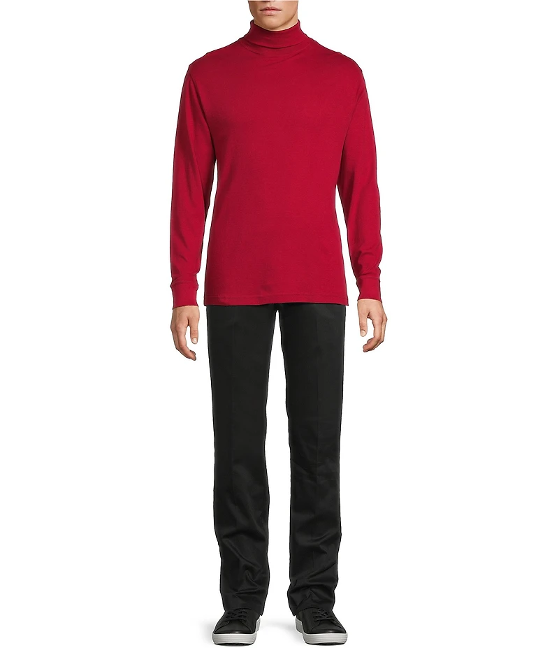 Roundtree & Yorke Long Sleeve Solid Turtle Neck Pullover