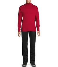 Roundtree & Yorke Long Sleeve Solid Turtle Neck Pullover