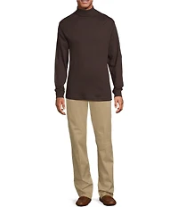 Roundtree & Yorke Long Sleeve Solid Turtle Neck Pullover
