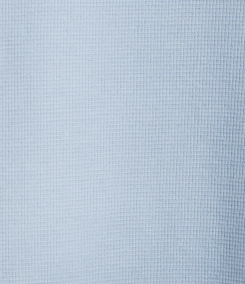 Roundtree & Yorke Long Sleeve Solid Waffle Henley Shirt