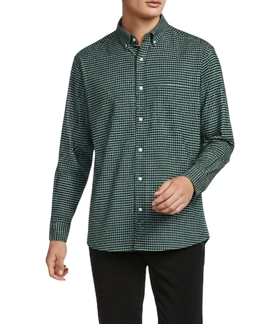 Roundtree & Yorke Windowpane Oxford Sport Shirt