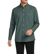 Roundtree & Yorke Windowpane Oxford Sport Shirt