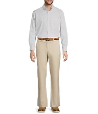 Roundtree & Yorke Long Sleeve X Geo Print Sport Shirt