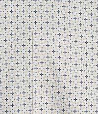 Roundtree & Yorke Long Sleeve X Geo Print Sport Shirt