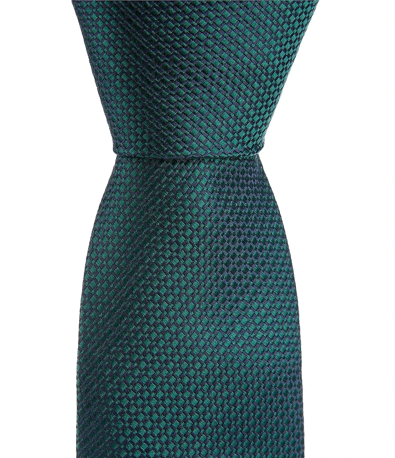 Roundtree & Yorke Louis Solid 3.125#double; Silk Blend Tie