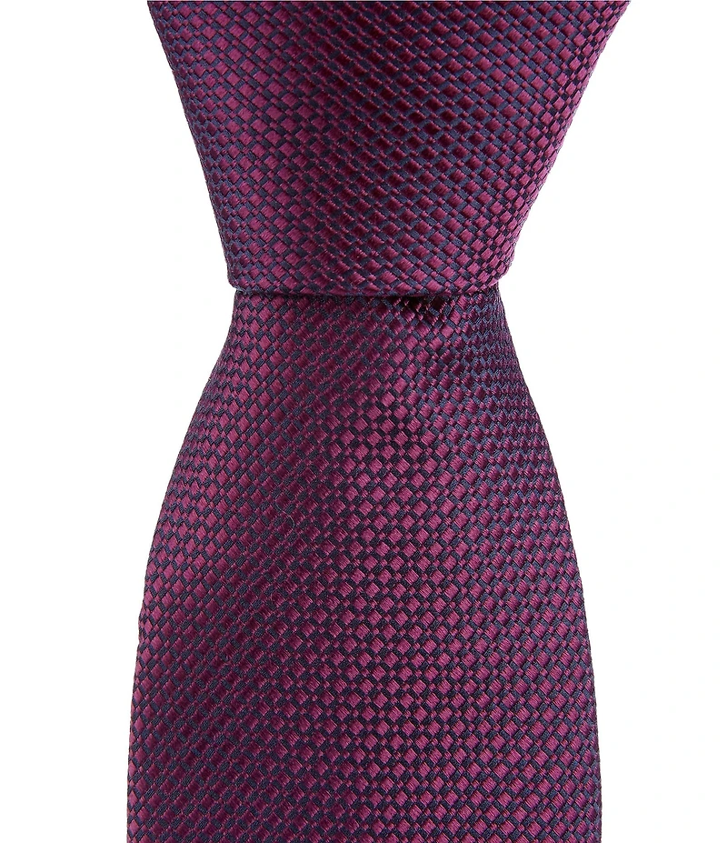 Roundtree & Yorke Louis Solid 3.125#double; Silk Blend Tie