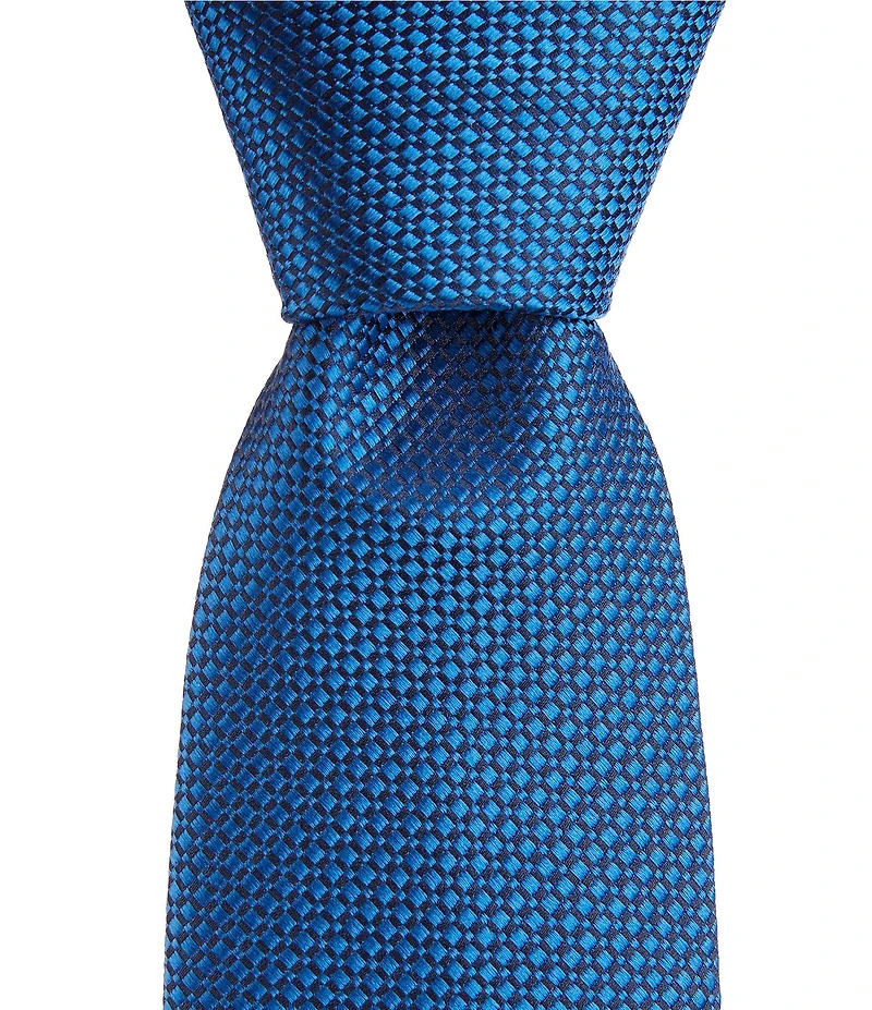 Roundtree & Yorke Louis Solid 3.125#double; Silk Blend Tie