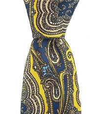 Roundtree & Yorke Lukas Paisley 3.125#double; Silk Tie