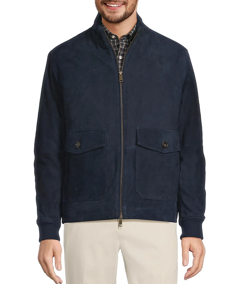 Roundtree & Yorke Lux Legacy Leather Long Sleeve Hipster Jacket