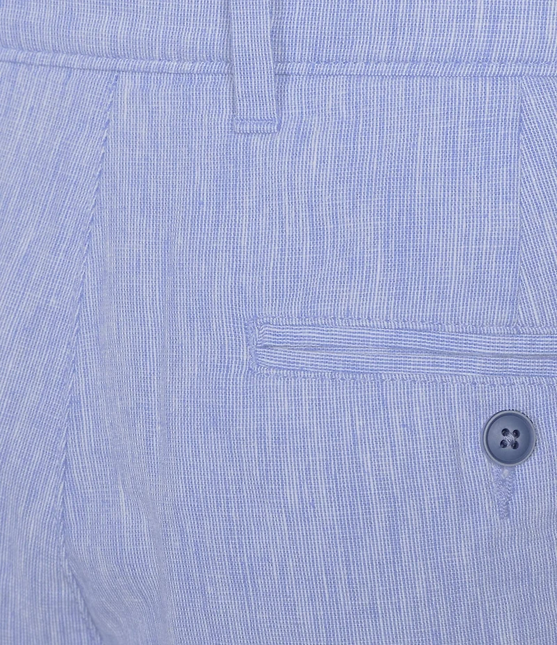Roundtree & Yorke Luxury Linen Flat Front 9#double; Solid Shorts