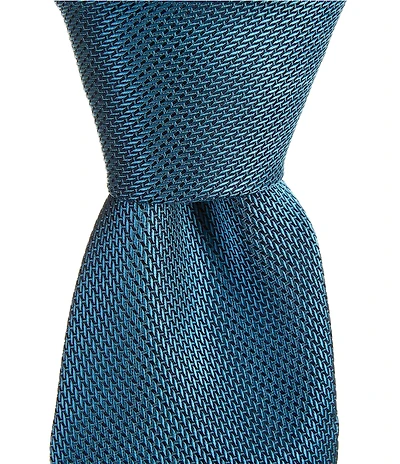 Roundtree & Yorke Malakai Solid 3 3/8#double; Silk Blend Tie