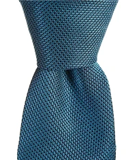 Roundtree & Yorke Malakai Solid 3 3/8#double; Silk Blend Tie