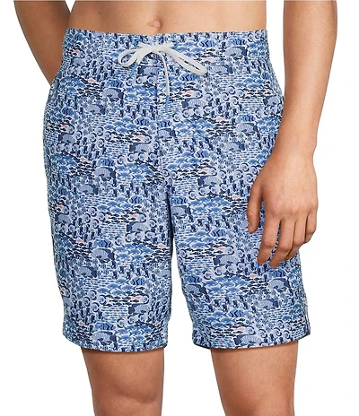 Roundtree & Yorke Mini Fish 9#double; Swim Trunks