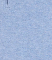 Roundtree & Yorke Mock Neck Long Sleeve Solid Quarter Zip Sweater Pullover