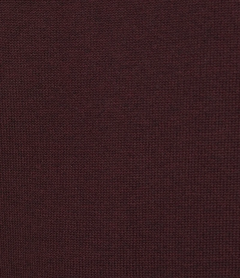 Roundtree & Yorke Mock Neck Long Sleeve Solid Quarter Zip Sweater Pullover
