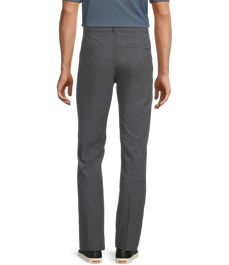 Roundtree & Yorke Performance Andrew Fit Flat Front Solid Texture Pants