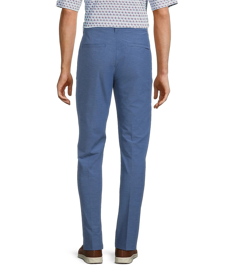 Roundtree & Yorke Performance Andrew Fit Flat Front Solid Texture Pants
