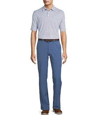 Roundtree & Yorke Performance Andrew Fit Flat Front Solid Texture Pants