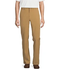 Roundtree & Yorke Performance Andrew Fit Flat Front Solid Texture Pants