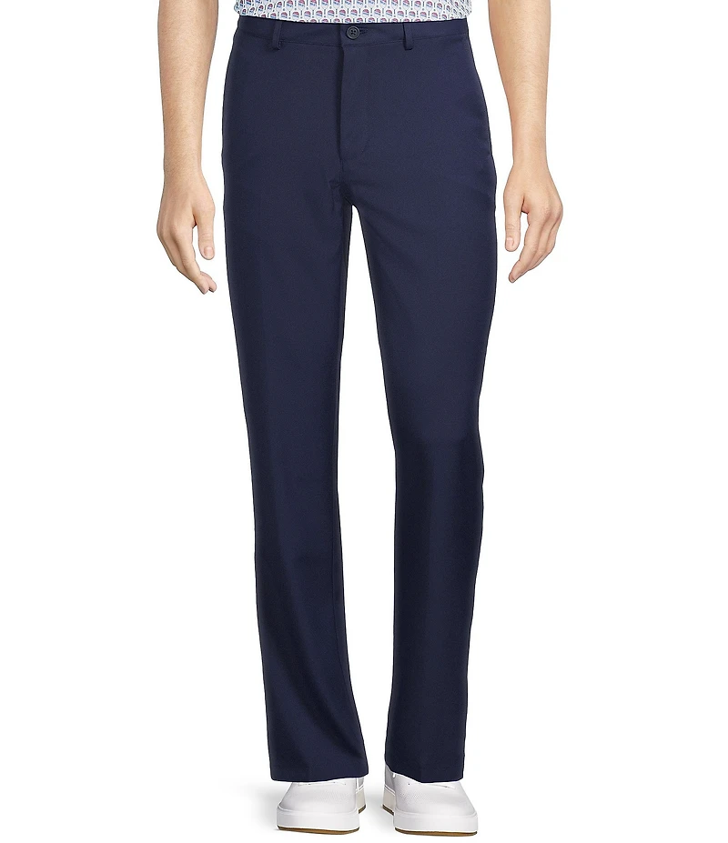 Roundtree & Yorke Performance Andrew Straight Fit Flat Front Pants