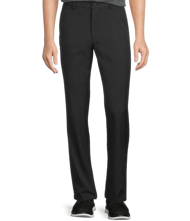 Roundtree & Yorke Performance Andrew Straight Fit Flat Front Pants