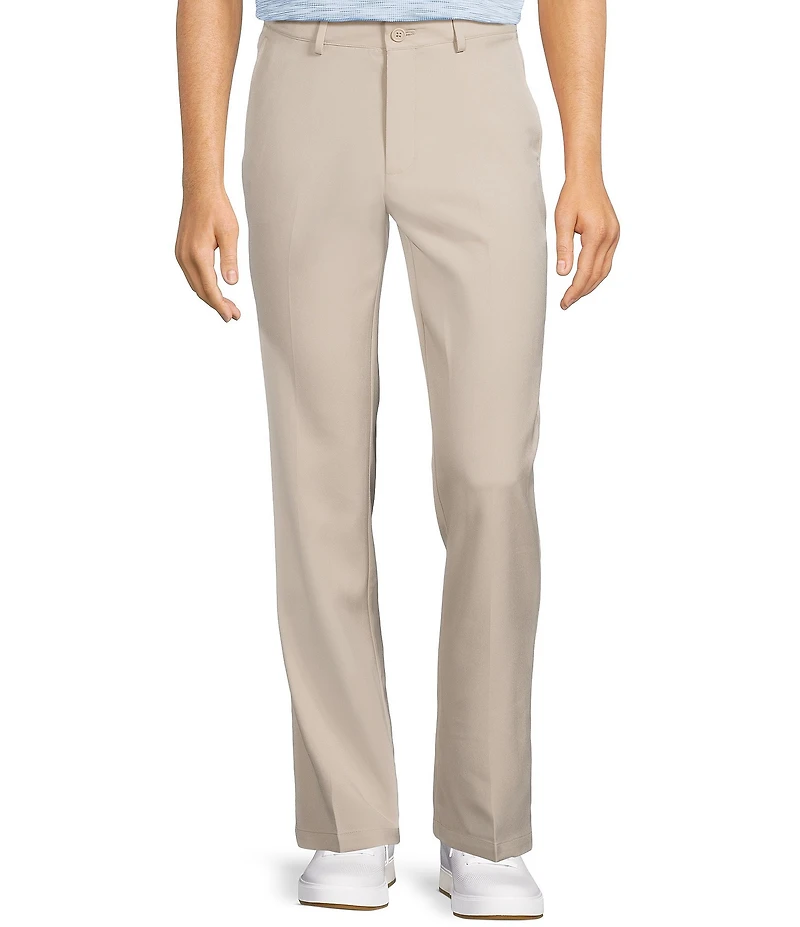 Roundtree & Yorke Performance Andrew Straight Fit Flat Front Pants
