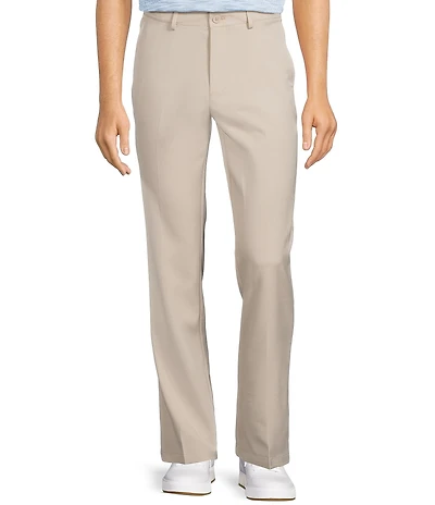 Roundtree & Yorke Performance Andrew Straight Fit Flat Front Pants