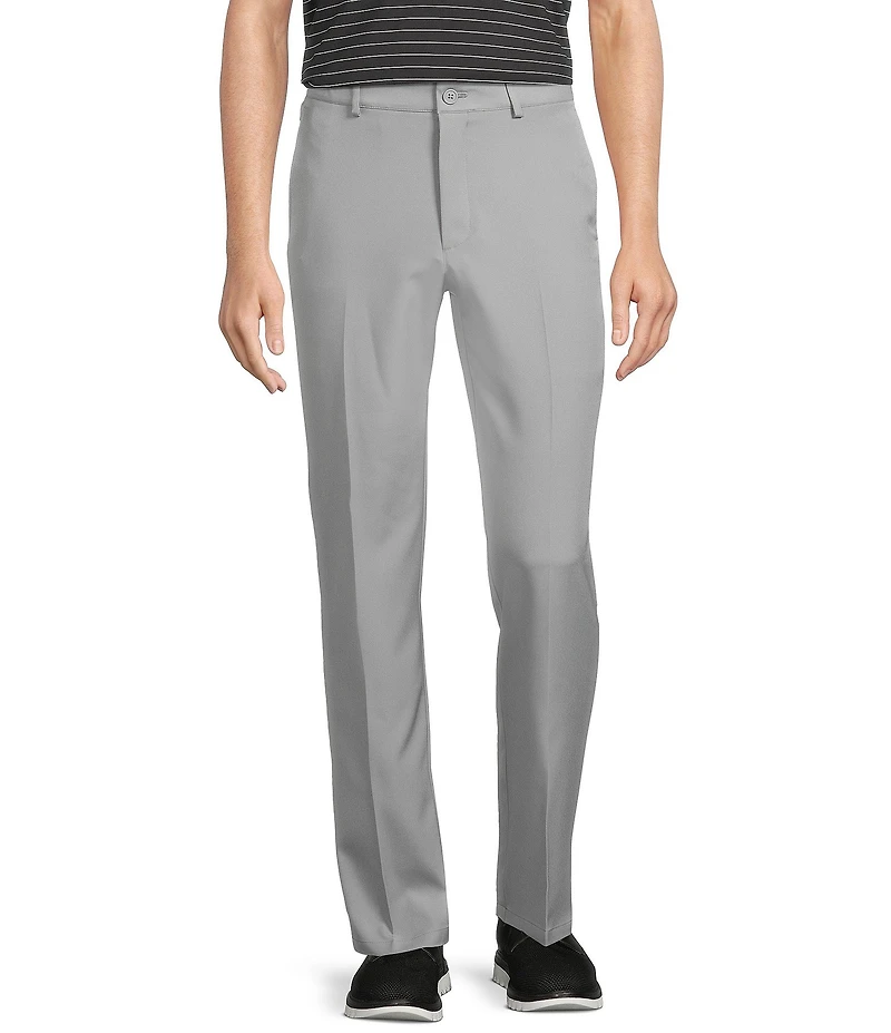 Roundtree & Yorke Performance Andrew Straight Fit Flat Front Pants