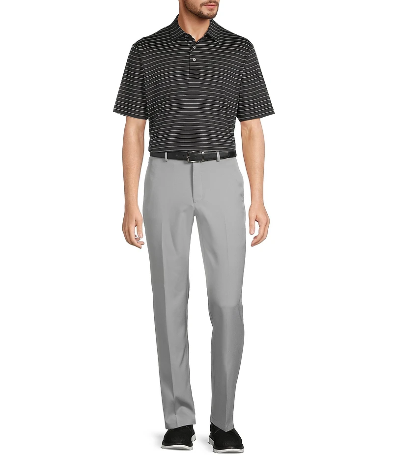 Roundtree & Yorke Performance Andrew Straight Fit Flat Front Pants